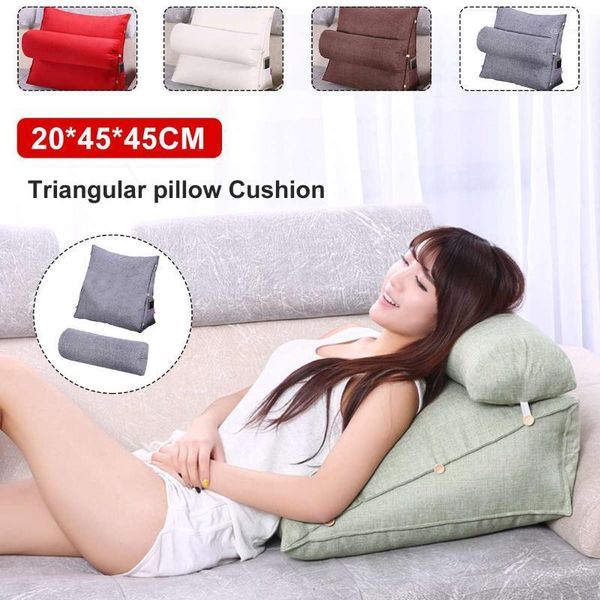 pillow reading stereo wedge shape backrest waist cushion washable cotton linen sofa cushions bed rest maternity lounger1
pillow reading stereo wedge shape backrest waist cushion washable cotton linen sofa cushions bed rest maternity lounger1