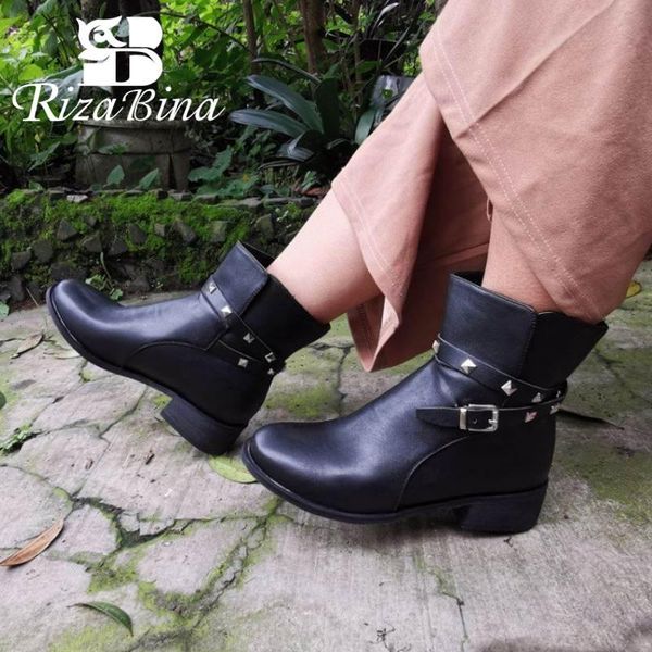 rizabina ankle boots for women fashion rivets metal buckle flats shoes women winter black office ladies footwear size 34-43
rizabina ankle boots for women fashion rivets metal buckle flats shoes women winter black office ladies footwear size 34-43