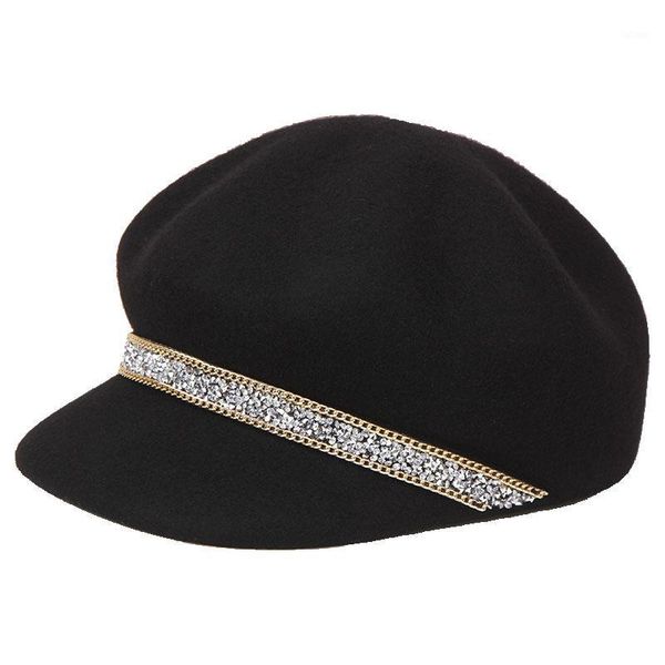 h738 korean casual black beret hat women autumn winter wool rhinestone decoration berets cap female british retro fashion caps1, Blue;gray
h738 korean casual black beret hat women autumn winter wool rhinestone decoration berets cap female british retro fashion caps1, Blue;gray