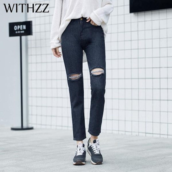 women's jeans withzz arrival ripped harem pants women vintage female torn trousers high waist, Blue
women's jeans withzz arrival ripped harem pants women vintage female torn trousers high waist, Blue