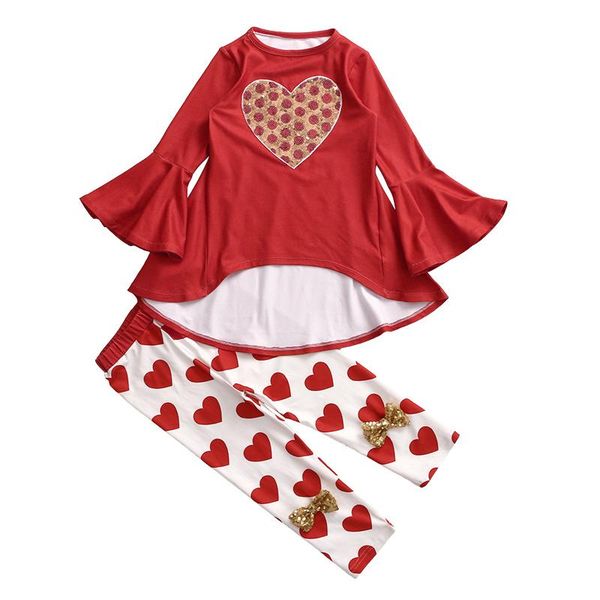 clothing sets christmas fashion girls spring autumn love print flare sleeve casual kids outfits wholesale child boutique, White
clothing sets christmas fashion girls spring autumn love print flare sleeve casual kids outfits wholesale child boutique, White