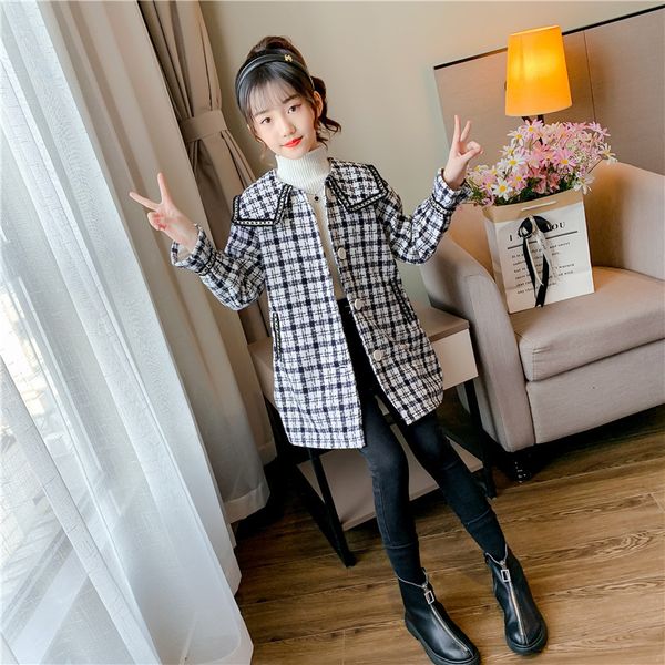 girls' coat autumn and tweed 2020 new children's windbreaker little girl winter plaid han banchao, Black
girls' coat autumn and tweed 2020 new children's windbreaker little girl winter plaid han banchao, Black