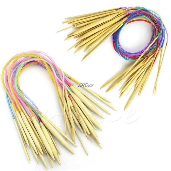 new multi-color 18pcs/set 40cm &80cm tube circular carbonized bamboo carbonized knitting needles crafts sewing tools accessory1, Black
new multi-color 18pcs/set 40cm &80cm tube circular carbonized bamboo carbonized knitting needles crafts sewing tools accessory1, Black