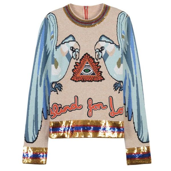 runway designer women sweater sequins embellished knitted jumpers sleeve autumn winter chic sweaters and pullovers 2020 clothes, White;black
runway designer women sweater sequins embellished knitted jumpers sleeve autumn winter chic sweaters and pullovers 2020 clothes, White;black
