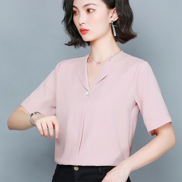 women's blouses & shirts 2021 fashion summer chiffon women soft blouse short sleeve loose ladies female blusas plus size -4xl clothes, White
women's blouses & shirts 2021 fashion summer chiffon women soft blouse short sleeve loose ladies female blusas plus size -4xl clothes, White