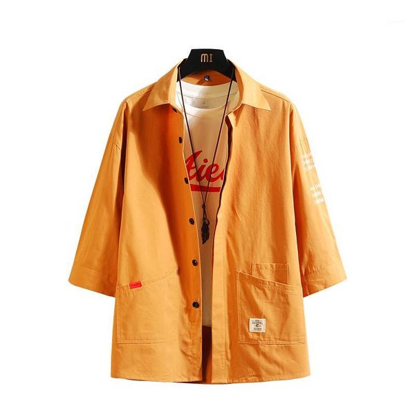 men safari shirt three quarter long sleeve twill solid causal formal fashion shirts leisure man dress shirts with big pockets1, White;black
men safari shirt three quarter long sleeve twill solid causal formal fashion shirts leisure man dress shirts with big pockets1, White;black