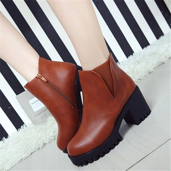 2020 new style fashion women boots round head waterproof thick bottom pu leather waterproof woman martin boots hjn78, Black
2020 new style fashion women boots round head waterproof thick bottom pu leather waterproof woman martin boots hjn78, Black
