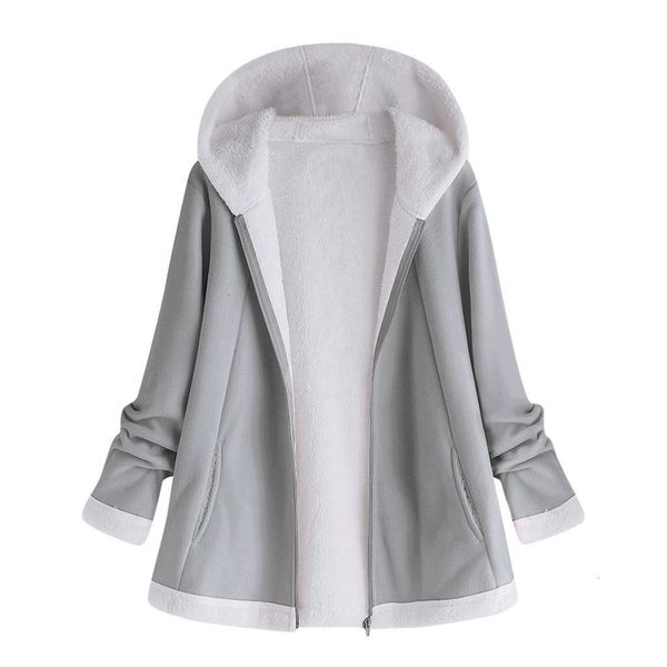 women's autumn jacket fashion winter warm solid pocket zipper long sleeves plush hoodie coat manteau femme plus size 5xl #h, Black;brown
women's autumn jacket fashion winter warm solid pocket zipper long sleeves plush hoodie coat manteau femme plus size 5xl #h, Black;brown