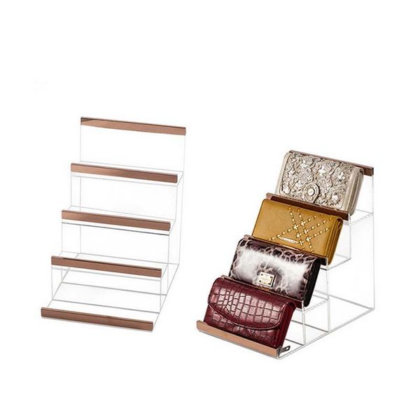 jewelry pouches, bags 4 layers of stainless steel and acrylic purse frame display multilayer wallet shelf, Pink;blue
jewelry pouches, bags 4 layers of stainless steel and acrylic purse frame display multilayer wallet shelf, Pink;blue