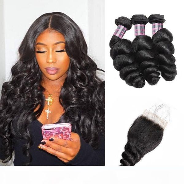 peruvian loose wave body wave 3 4bundles with 4x4 lace closure brazilian virgin hair extensions deep wave human hair bundles with closure, Black
peruvian loose wave body wave 3 4bundles with 4x4 lace closure brazilian virgin hair extensions deep wave human hair bundles with closure, Black