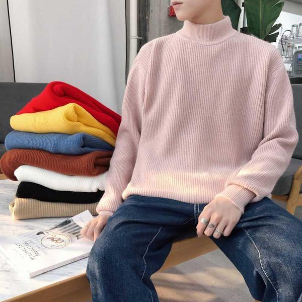 2019 winter men's in warm woolen pullover casual cashmere sweater brand turtleneck fashion trend knitting multicolor coats -2xl1, White;black
2019 winter men's in warm woolen pullover casual cashmere sweater brand turtleneck fashion trend knitting multicolor coats -2xl1, White;black