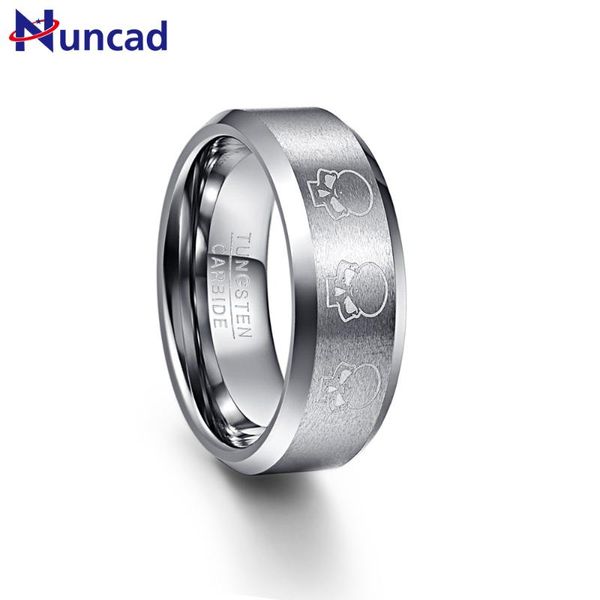 nuncad men's 8mm laser engraved skull matte finish tungsten carbide wedding band rings polished beveled edge, Slivery;golden
nuncad men's 8mm laser engraved skull matte finish tungsten carbide wedding band rings polished beveled edge, Slivery;golden