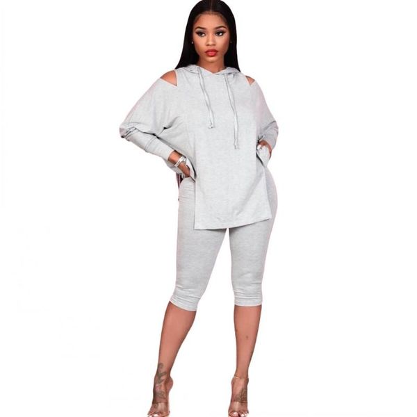 two piece set tracksuit women hoodies and knee length 2 piece outfits autumn fashion new hollow solid lounge wear set, Gray
two piece set tracksuit women hoodies and knee length 2 piece outfits autumn fashion new hollow solid lounge wear set, Gray