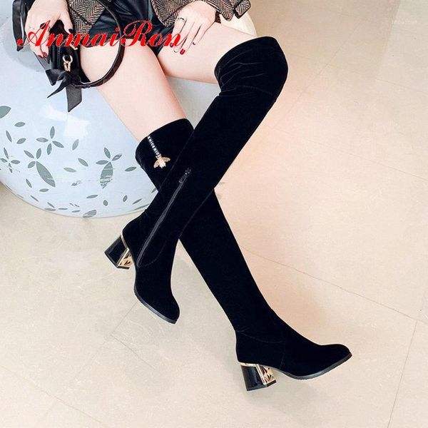 boots anmairon 2021 basic round toe square heel over the knee flock short plush platform fashion women winter 34-431, Black
boots anmairon 2021 basic round toe square heel over the knee flock short plush platform fashion women winter 34-431, Black