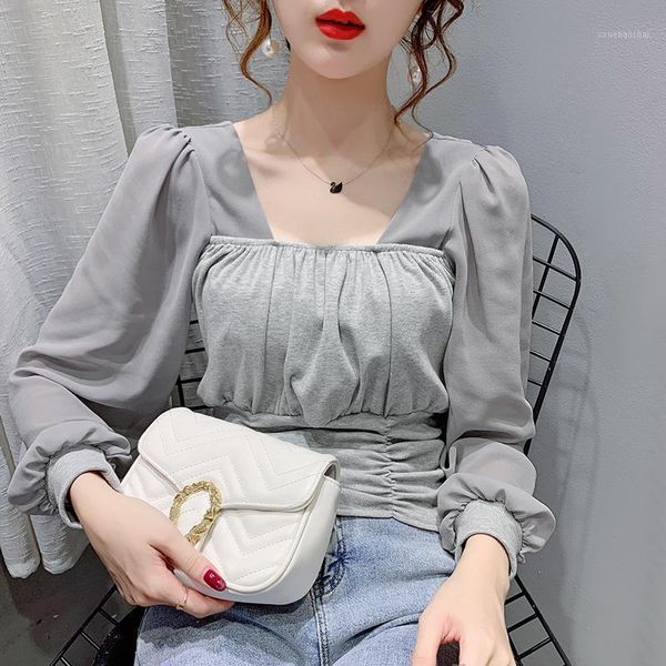 coigarsam full sleeve blouse women new spring patchwork mesh blusas womens and blouses gray white black 5861
coigarsam full sleeve blouse women new spring patchwork mesh blusas womens and blouses gray white black 5861