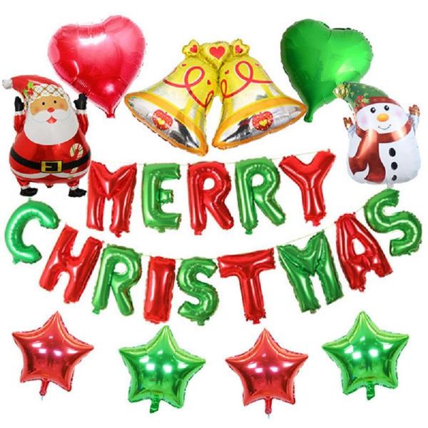 23pcs/lot merry christmas santa claus helium foil balloons set christmas theme snowman party decoration air globos
23pcs/lot merry christmas santa claus helium foil balloons set christmas theme snowman party decoration air globos