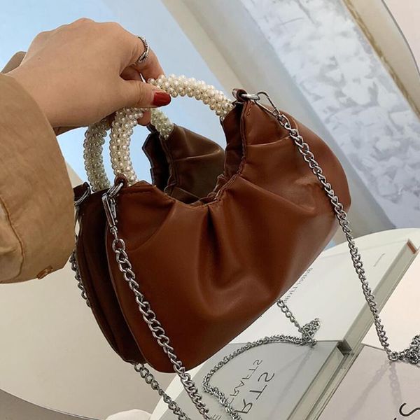 cross body elegant female pearl tote bag 2021 fashion soft leather women's designer handbag chain shoulder messenger
cross body elegant female pearl tote bag 2021 fashion soft leather women's designer handbag chain shoulder messenger