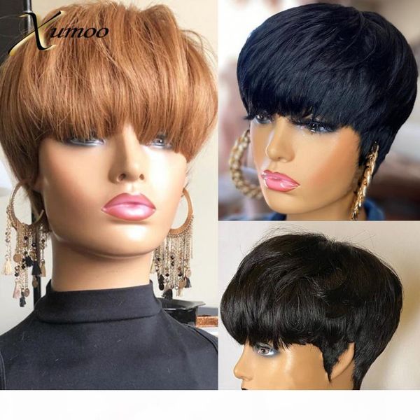 xumoo bob wig human brazilian hair wigs black brown pixie cut wig none lace wigs with bangs short human hair for women
xumoo bob wig human brazilian hair wigs black brown pixie cut wig none lace wigs with bangs short human hair for women