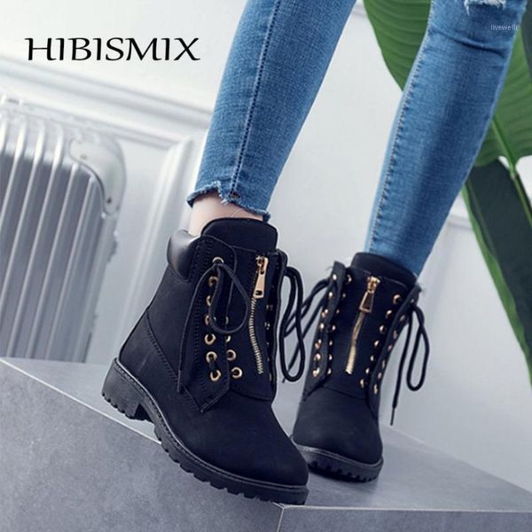 boots hibismix women zip motorcycle women's lace up casual ankle fashion ladies round toe platform shoes 12141, Black
boots hibismix women zip motorcycle women's lace up casual ankle fashion ladies round toe platform shoes 12141, Black