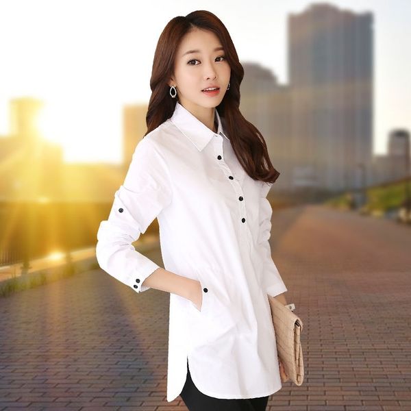 women long sleeve blouse shirt elegant blusa feminina cotton women fashion white shirt women plus size blouses work wear xxxl t200321
women long sleeve blouse shirt elegant blusa feminina cotton women fashion white shirt women plus size blouses work wear xxxl t200321