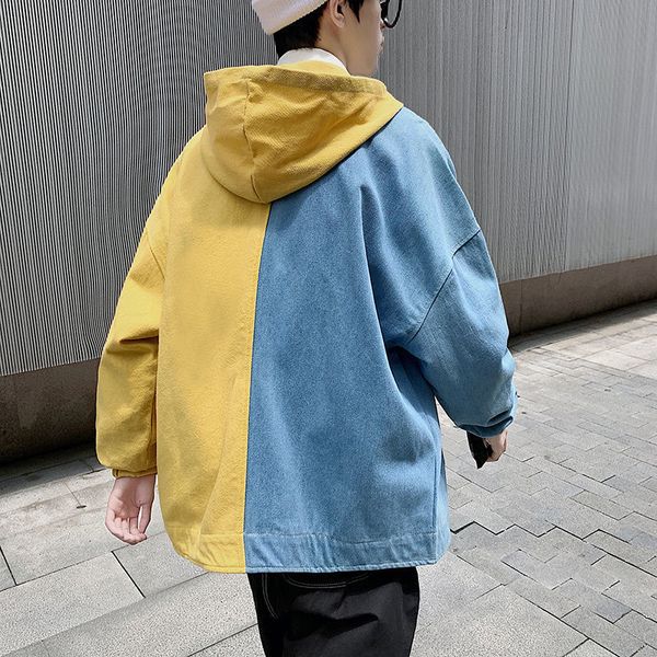 2021 new men's casual patchwork jacket woman oversize hooded coats korean streetwear male clothing harajuku style w742, Black;brown
2021 new men's casual patchwork jacket woman oversize hooded coats korean streetwear male clothing harajuku style w742, Black;brown