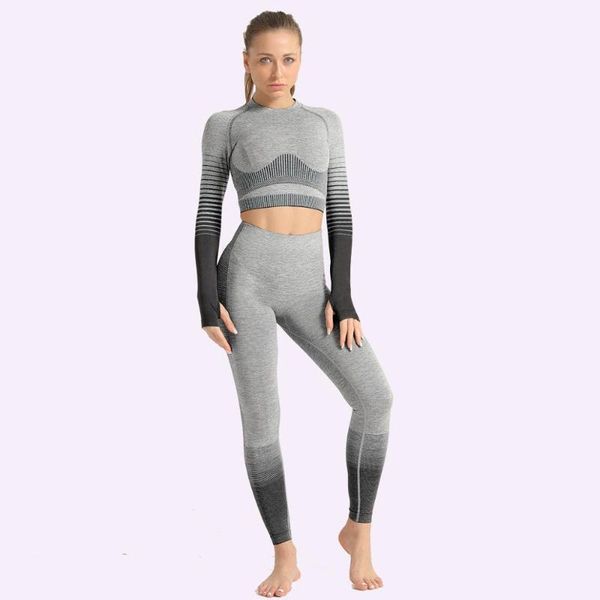 women seamless 2 piece gym sports yoga set sport suit workout clothes for female girls fitness leggings long sleeve crop, White;red
women seamless 2 piece gym sports yoga set sport suit workout clothes for female girls fitness leggings long sleeve crop, White;red