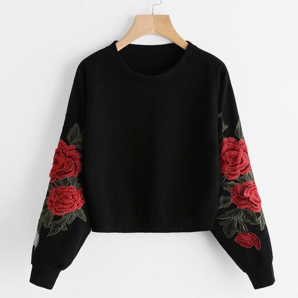 women's hoodies & sweatshirts sweatshirt women o-neck long sleeve botanical floral print pullovers sudaderas para mujer, Black
women's hoodies & sweatshirts sweatshirt women o-neck long sleeve botanical floral print pullovers sudaderas para mujer, Black