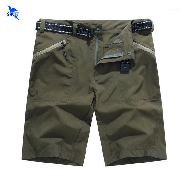outdoor shorts mens summer quick dry hiking with pockets sports wear breathable camping fishing running trousers male1, Brown;gray