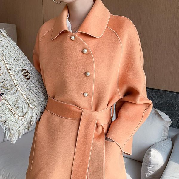women's wool & blends coat elegant 100% female vintage autumn spring woolen jacket women korean manteau femme hiver 2021 ladies blend c, Black
women's wool & blends coat elegant 100% female vintage autumn spring woolen jacket women korean manteau femme hiver 2021 ladies blend c, Black
