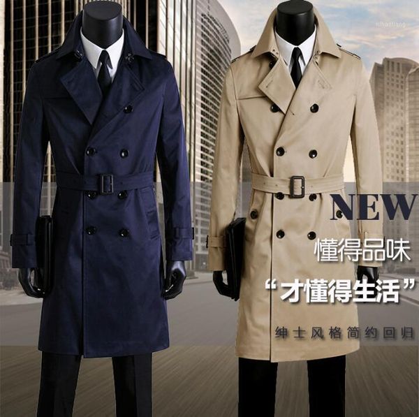 men's trench coats casual slim coat men overcoat long sleeve mens clothing business outerwear casaco masculino blue khaki1, Tan;black
men's trench coats casual slim coat men overcoat long sleeve mens clothing business outerwear casaco masculino blue khaki1, Tan;black