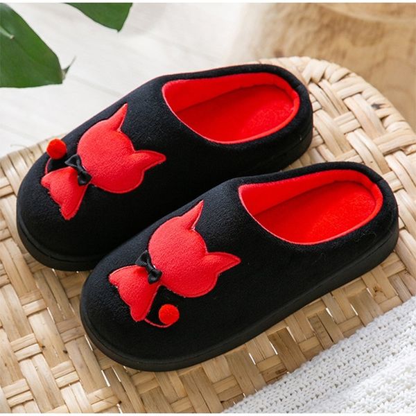 women home flat cat slippers winter cotton warm woman fashion soft house shoes short plush comfort female couple style plus size 201128, Black
women home flat cat slippers winter cotton warm woman fashion soft house shoes short plush comfort female couple style plus size 201128, Black