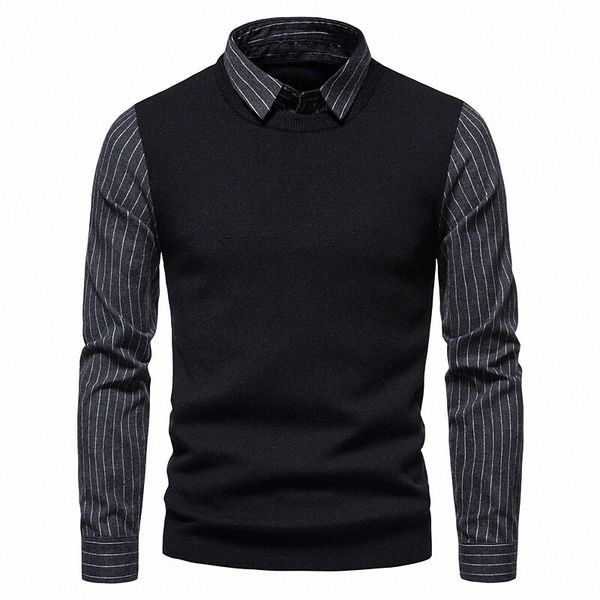 men's pullover knitted striped solid color stylish casual long sleeve sweater cardigans shirt collar fall winter black 06vi#, White;black
men's pullover knitted striped solid color stylish casual long sleeve sweater cardigans shirt collar fall winter black 06vi#, White;black