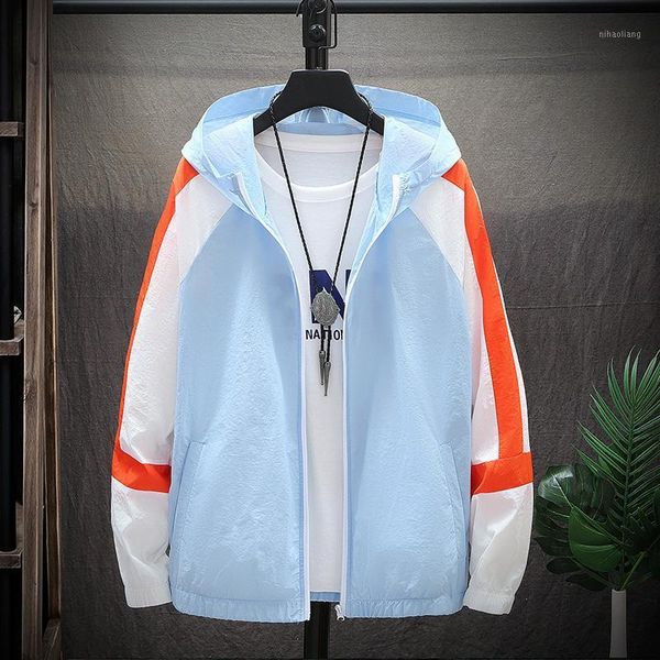 men's jackets mantlconx 2021 summer jacket men hooded patchwork streetwear mens sun protection clothing thin fashion outwear male1, Black;brown
men's jackets mantlconx 2021 summer jacket men hooded patchwork streetwear mens sun protection clothing thin fashion outwear male1, Black;brown