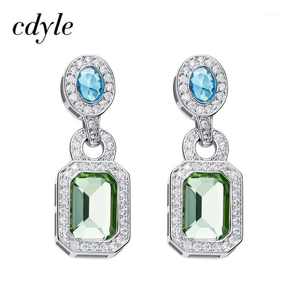 cdyle vintage earrings embellished with crystal earrings women luxury blue green jewelry austrian rhinestone1, Silver
cdyle vintage earrings embellished with crystal earrings women luxury blue green jewelry austrian rhinestone1, Silver