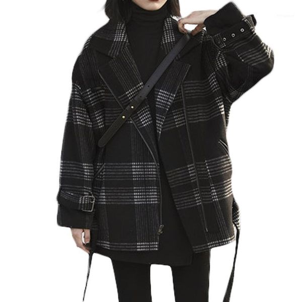 2021 new autumn winter woolen coat women jackets female temperament short thick plaid nizi coat black zipper overcoats 54a1
2021 new autumn winter woolen coat women jackets female temperament short thick plaid nizi coat black zipper overcoats 54a1