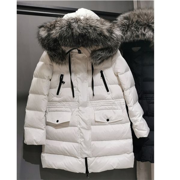 large real fox fur collar women down coat with fur hood matt fit waist white duck down parka hooded winter coat women waterproof 201225, Black
large real fox fur collar women down coat with fur hood matt fit waist white duck down parka hooded winter coat women waterproof 201225, Black