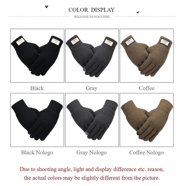 winter men knitted gloves touch screen male mitten thicken warm wool cashmere solid men business gloves autumn, Black
winter men knitted gloves touch screen male mitten thicken warm wool cashmere solid men business gloves autumn, Black