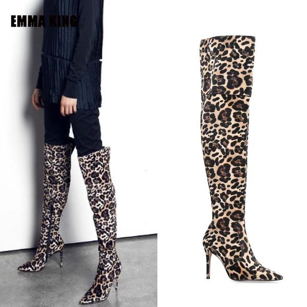 boots 2021 stretch leopard over the knee high thin heels pointed toe winter fur ladies long thigh-high women's shoe, Black
boots 2021 stretch leopard over the knee high thin heels pointed toe winter fur ladies long thigh-high women's shoe, Black