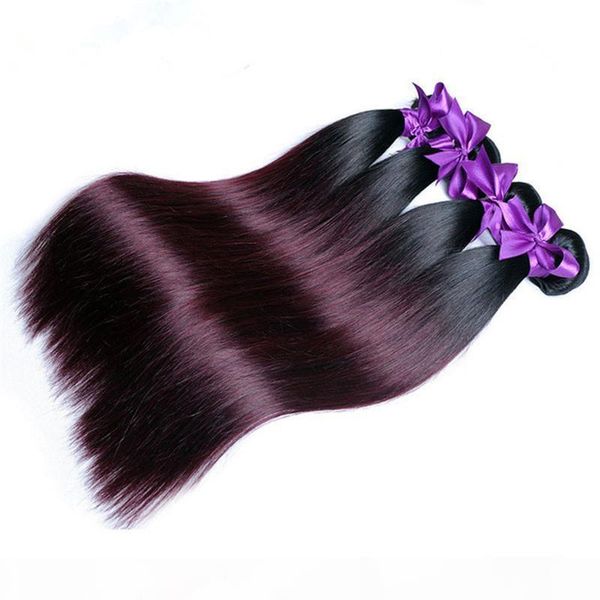 100g piece 3pcs lot 1b 99j gray burg red ombre color brazilian virgin remy hair weave, Black
100g piece 3pcs lot 1b 99j gray burg red ombre color brazilian virgin remy hair weave, Black