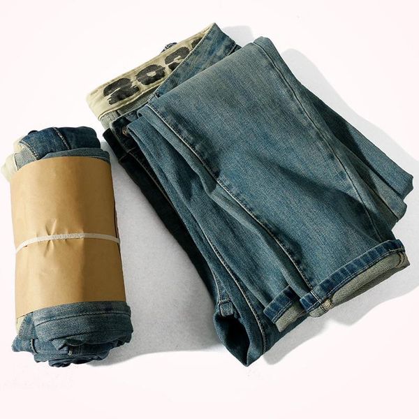 autumn stretch jeans men's slim leggings light blue nostalgic washed old denim pencil pants kg-607
autumn stretch jeans men's slim leggings light blue nostalgic washed old denim pencil pants kg-607