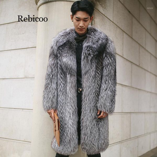men's fur & faux mens warm plus thickening long coat jacket men men's1, Black
men's fur & faux mens warm plus thickening long coat jacket men men's1, Black