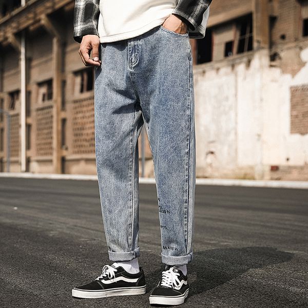 2021 new autumn spring men's baggy stretch trendy straight denim trouers dtei, Blue
2021 new autumn spring men's baggy stretch trendy straight denim trouers dtei, Blue