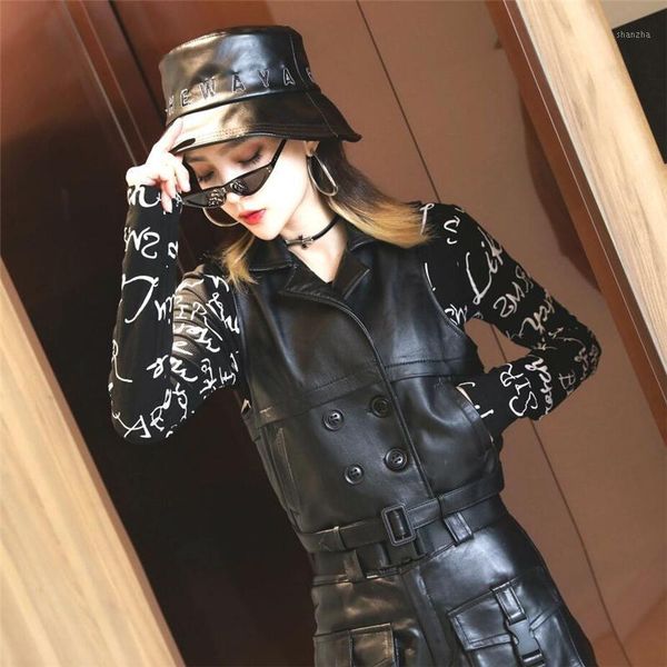yrfashion ladies genuine leather waistcoat.sleek ,chic ,trendy ,sheepskin leather vest1, Black
yrfashion ladies genuine leather waistcoat.sleek ,chic ,trendy ,sheepskin leather vest1, Black