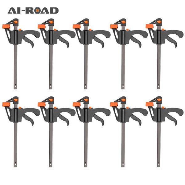 professional hand tool sets ai-road 4" 2/3/4/5/10pcs woodworking work bar f clamp clip set hard grip quick ratchet release diy carpentr
professional hand tool sets ai-road 4" 2/3/4/5/10pcs woodworking work bar f clamp clip set hard grip quick ratchet release diy carpentr