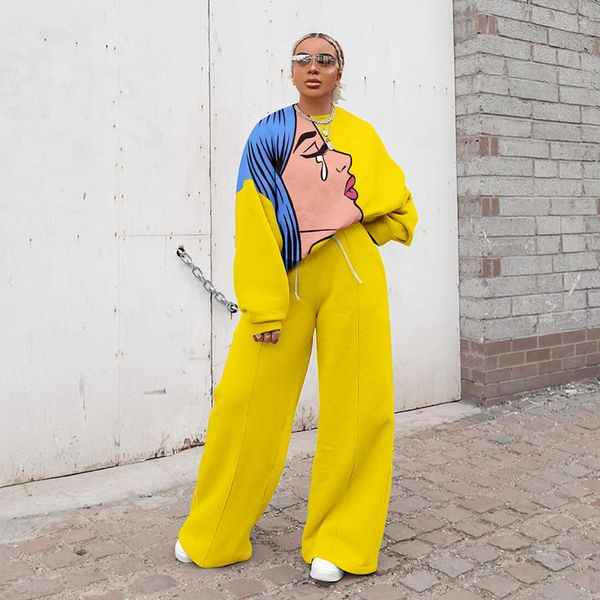 oversize tracksuit women two piece set autumn clothes cartoon print pullover sweatshirt wide leg pants suit fashion women's sets 220308, White
oversize tracksuit women two piece set autumn clothes cartoon print pullover sweatshirt wide leg pants suit fashion women's sets 220308, White