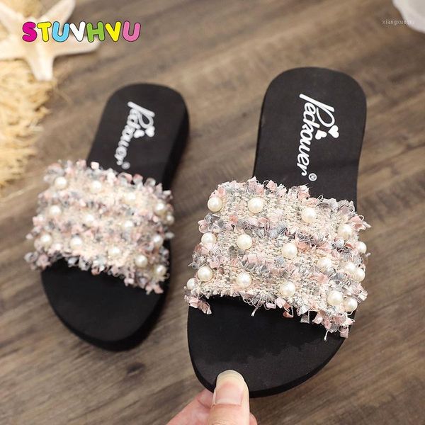 summer children sandals and slippers pearl girls princess sandals soft bottom non-slip wear-resistant kids slippers flats1, Black;grey
summer children sandals and slippers pearl girls princess sandals soft bottom non-slip wear-resistant kids slippers flats1, Black;grey