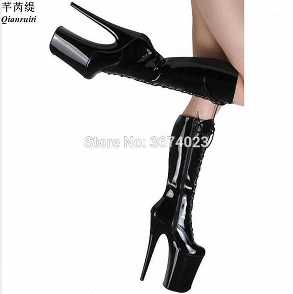 qianruiti women fetish shoes high platform heels mid boots 20 cm high-heels party dancing stripper boots women1, Black
qianruiti women fetish shoes high platform heels mid boots 20 cm high-heels party dancing stripper boots women1, Black