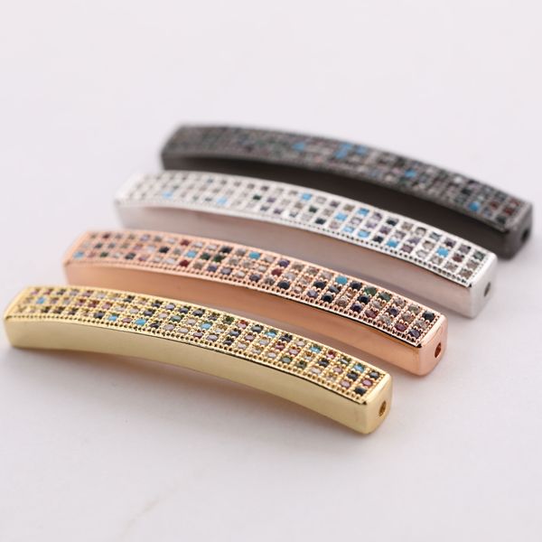 womens gift handmade diy jewelry charms micro pave multi color zircon gold/silver/black copper rectangular arc charm, Bronze;silver
womens gift handmade diy jewelry charms micro pave multi color zircon gold/silver/black copper rectangular arc charm, Bronze;silver