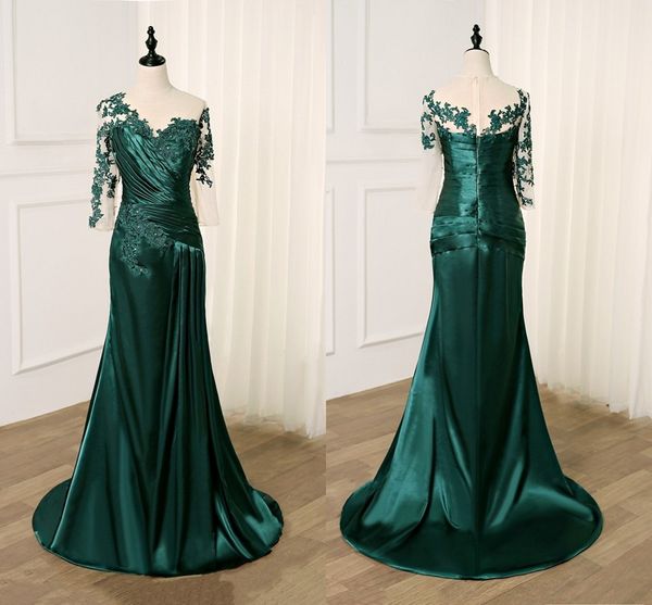 2021 classic evening mother of the bride dresses hunter green appliques beaded sequins illusion long sleeve sheer boat neckline formal dress, Black;red
2021 classic evening mother of the bride dresses hunter green appliques beaded sequins illusion long sleeve sheer boat neckline formal dress, Black;red