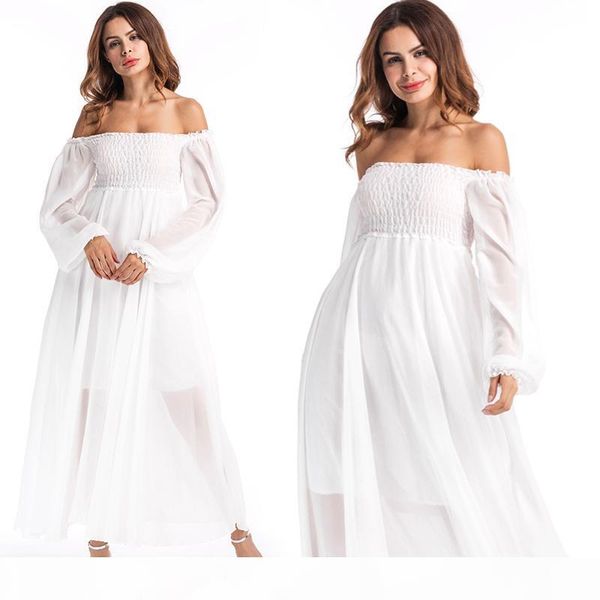 off the shoulder dress with lantern sleeve high waist white color chiffon beach vacation holiday summer dresses for women, Black;gray
off the shoulder dress with lantern sleeve high waist white color chiffon beach vacation holiday summer dresses for women, Black;gray